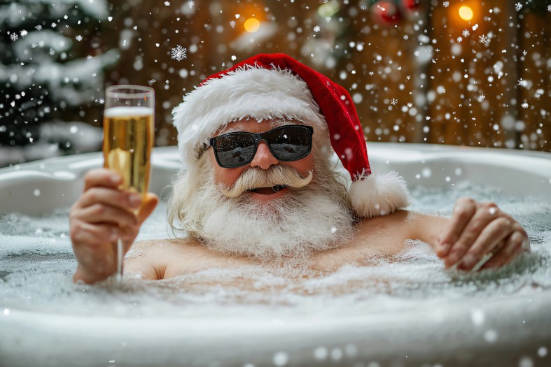 Pomysł na Mikołajki? Świąteczna kąpiel w wannie jacuzzi! Rozgrzewająca i aromatyczna. Mamy na nią przepis!